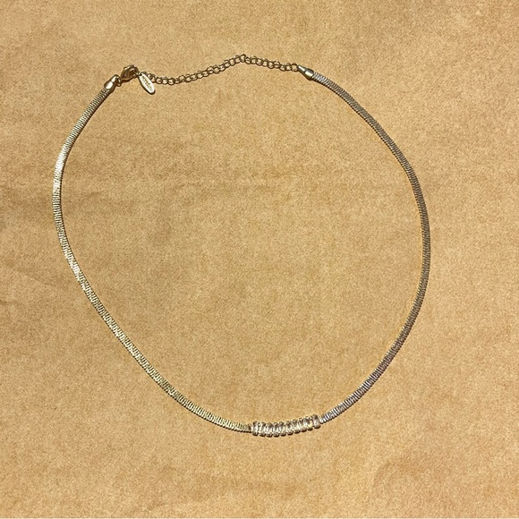 NWOT ANTHROPOLOGIE baguette chain necklace - Picture 1 of 3